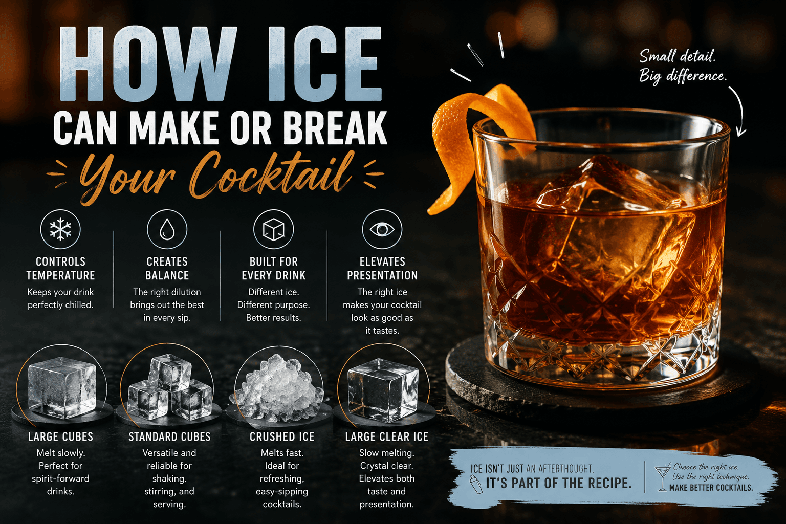 How Ice Can Make or Break Your Cocktail